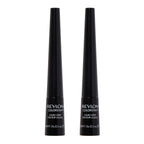 Revlon Liquid Eyeliner, Colorstay Eye Makeup, Smudgeproof, Longwearing With Ultra-Fine Tip, 251 Blackest Black (Pack Of 2)
