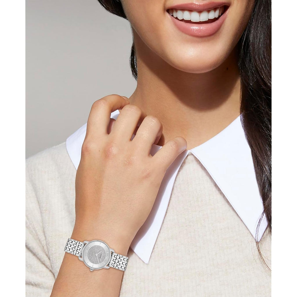Coach Elliot Women'S 2H Quartz Watch - Stainless Steel Bracelet - Water Resistant Up To 3Atm/30 Meters - Premium Fashion - Classic, Minimalist Design For Everyday Wear - Gift For Her - 28Mm
