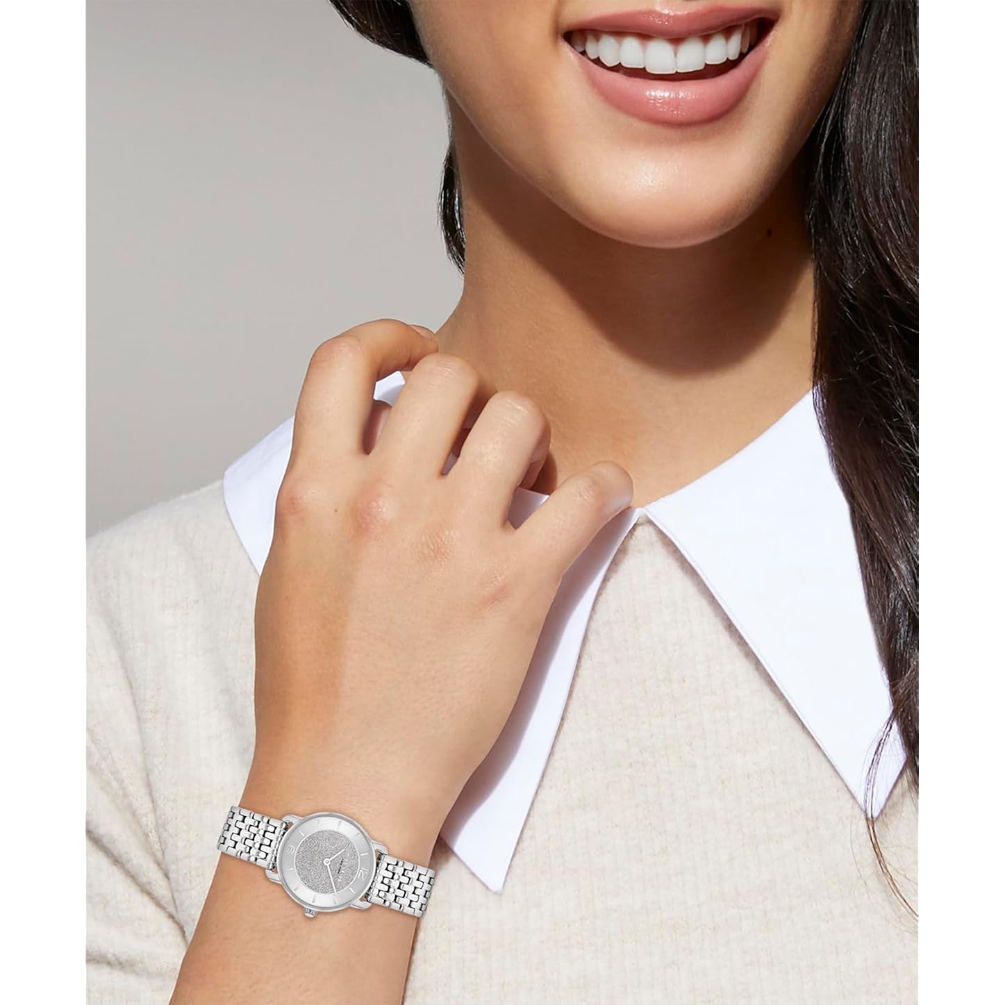 Coach Elliot Women'S 2H Quartz Watch - Stainless Steel Bracelet - Water Resistant Up To 3Atm/30 Meters - Premium Fashion - Classic, Minimalist Design For Everyday Wear - Gift For Her - 28Mm