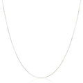 Amazon Essentials Sterling Yellow Gold or Silver Thin 0.8mm Box Chain Necklace