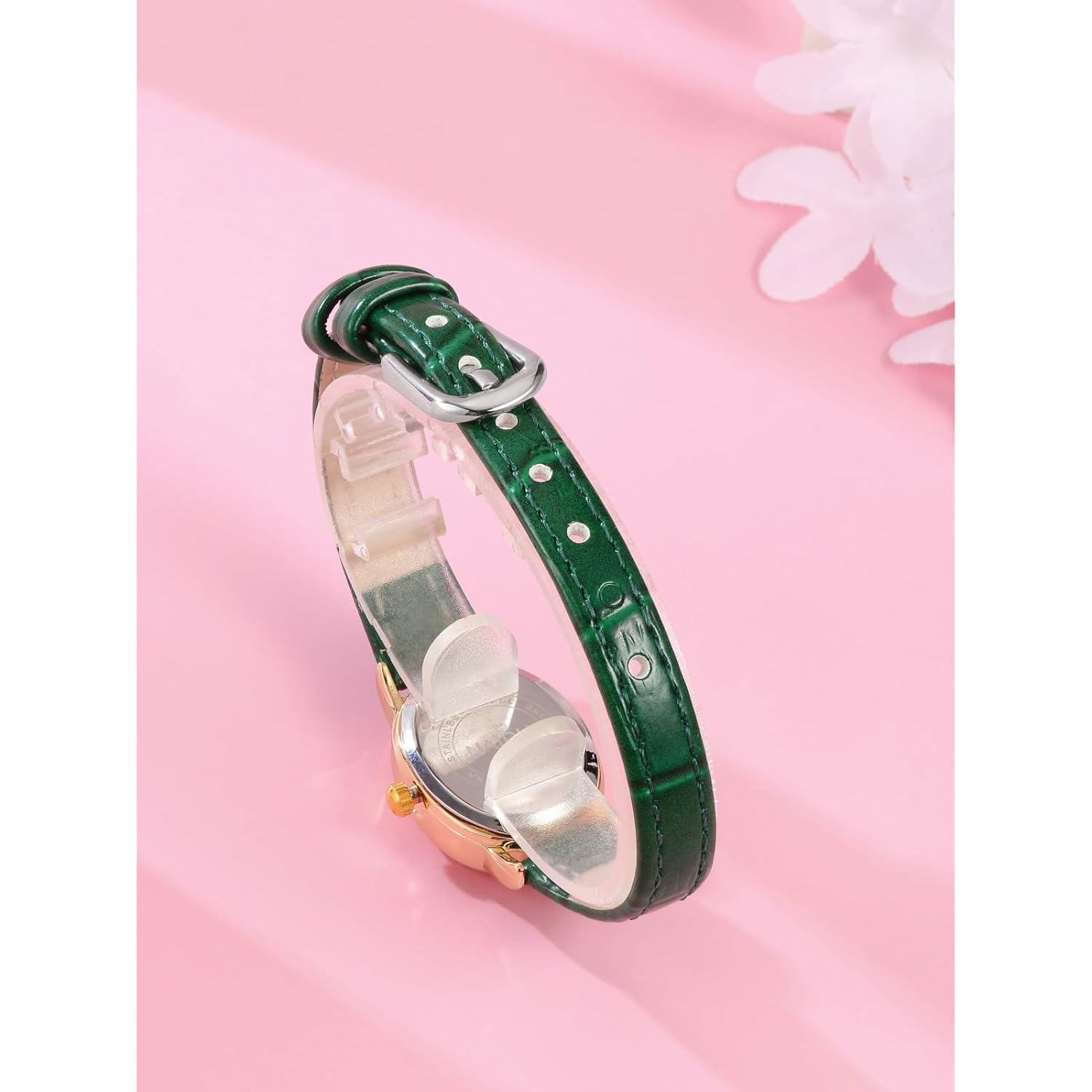 MANIFO Womens Oval Case Watch PU Leather Analogue Quartz Wrist Watches for Women Ladies Small Casual Business Watches