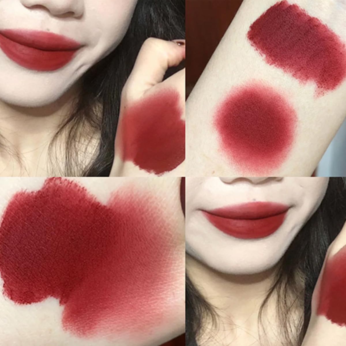 Baorder 3 Colors Cute Rabbit Matte Liquid Lipstick set, Velvet Lip Glaze 2 in 1 Key Chain Bunny Lip Gloss Lip Stain,Waterproof Long Lasting Non-Stick Cup Lip Clay for Girls