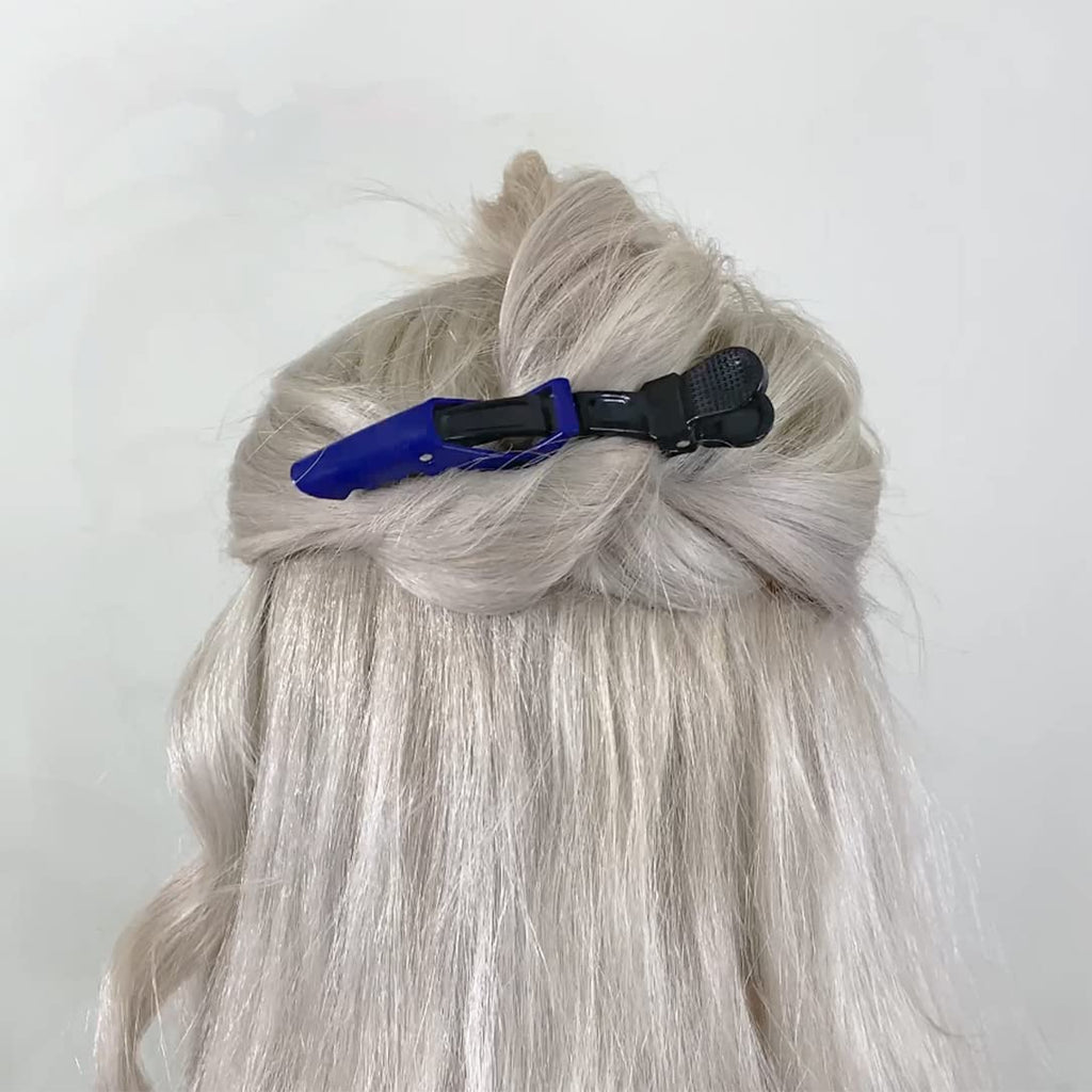 Hh&Ll Hair Clips For Women Wide Teeth & Double-Hinged Design Alligator Styling Sectioning Clips Of Professional Hair Salon Quality - 10 Pack