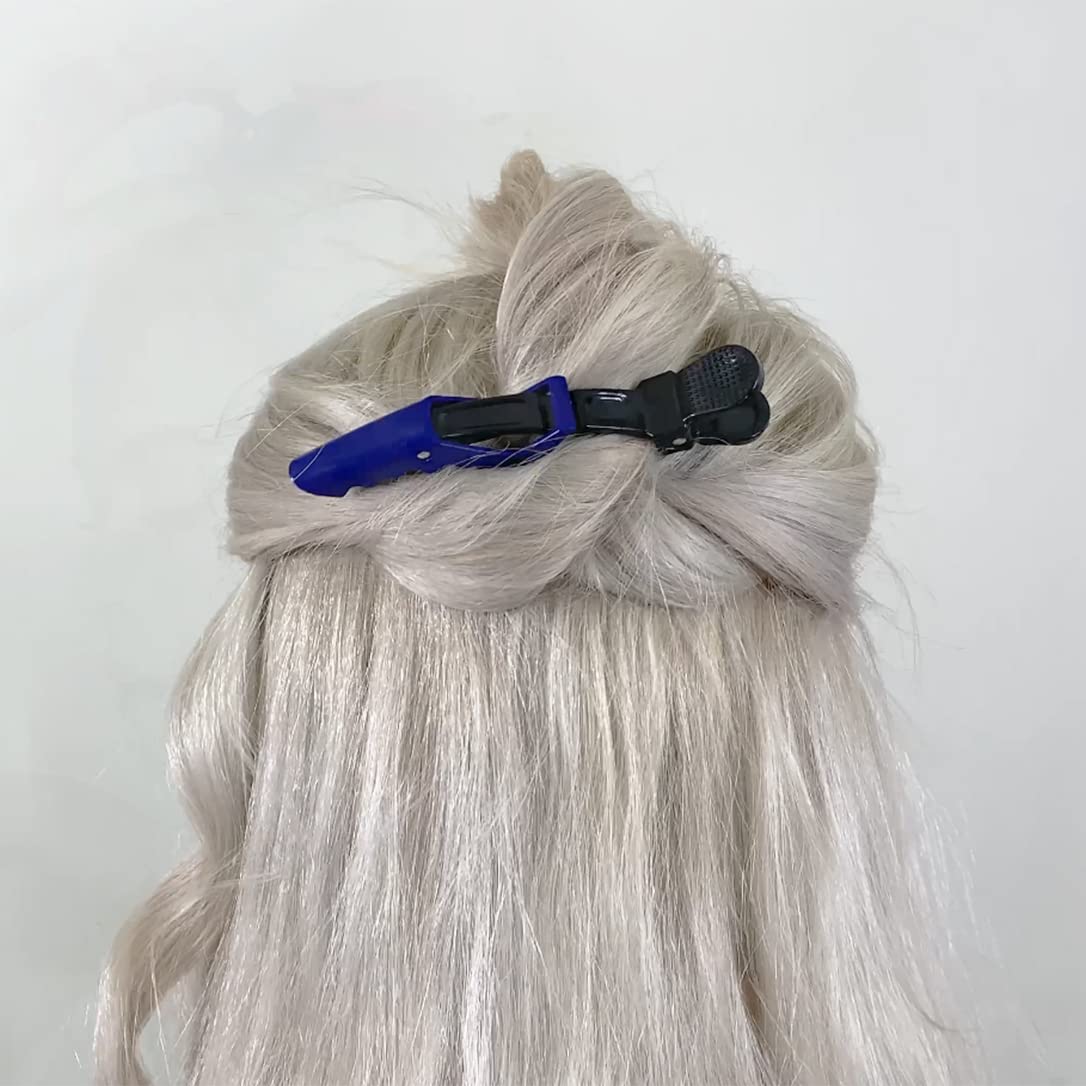 Hh&Ll Hair Clips For Women Wide Teeth & Double-Hinged Design Alligator Styling Sectioning Clips Of Professional Hair Salon Quality - 10 Pack