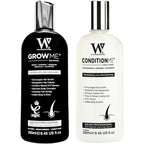 Hair Growth Shampoo & Conditioner by Watermans UK Biotin, Argan Oil, Allantoin, Rosemary, Niacinamide, Lupin. Male & Female Hair Loss Products