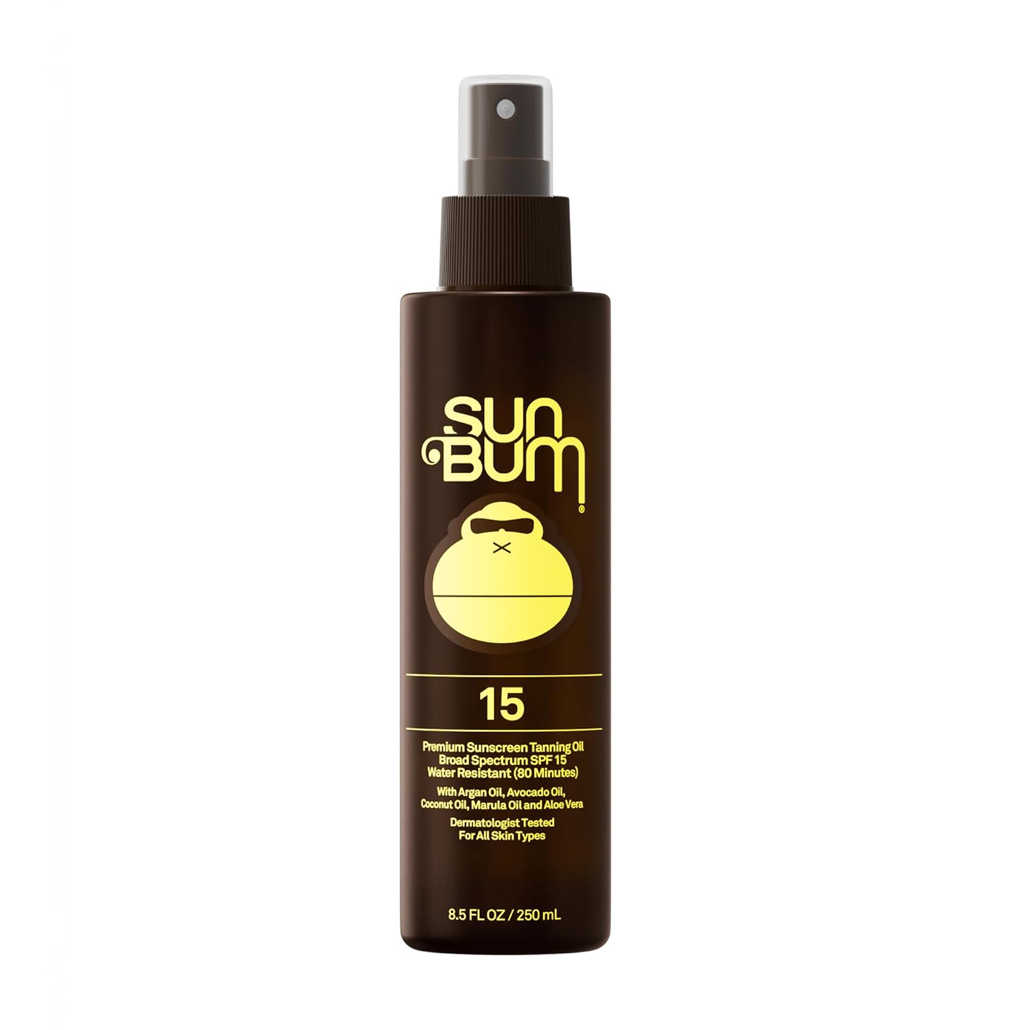 Sun Bum SPF 15 Moisturizing Tanning Oil - Vegan and Hawaii 104 Act Compliant (Octinoxate & Oxybenzone Free) - Broad Spectrum Moisturizing - UVA/UVB Protection - 8.5 oz