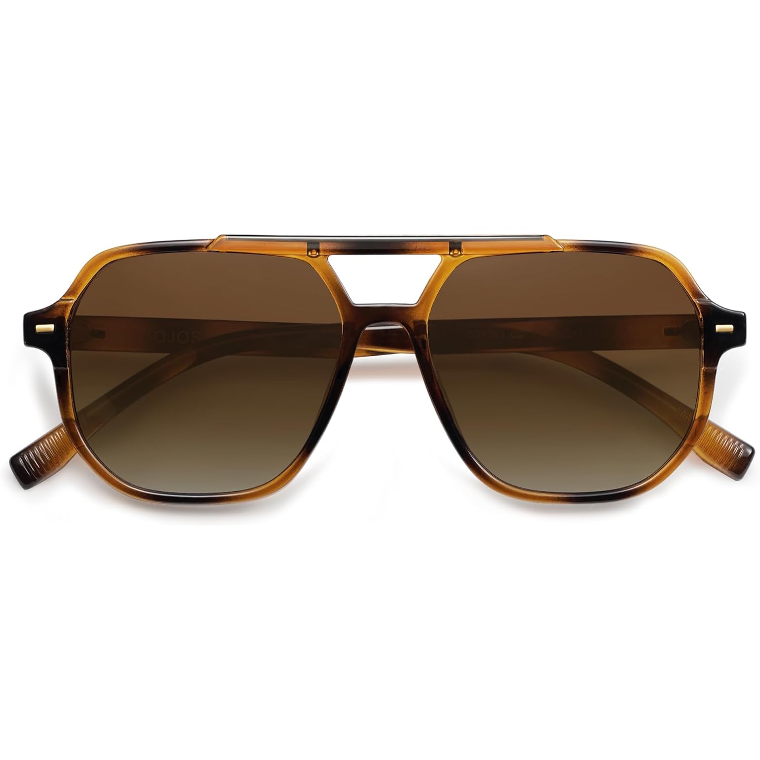 SOJOS Retro Trendy Aviator Polarized Sunglasses Men Women Vintage 70s Square Stylish Frame Sun Glasses SJ2283