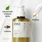 Ryo Root:Gen Korean Conditioner For Hair Loss Due To Breakage | Silicone-Free Formula | Lightweight Treatment With Jojoba Wax | For Hair Thickening & Volumizing | With Caffeine (11.9 Fl. Oz)