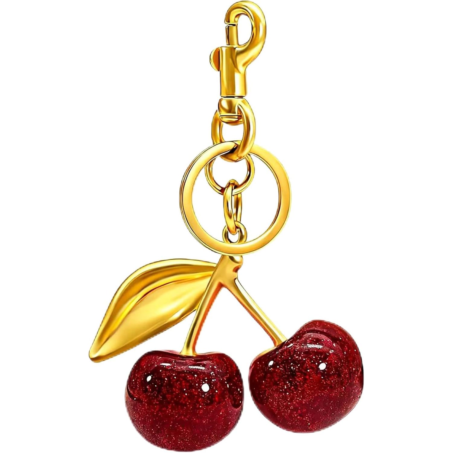 Cherry Keychain Bag Purse Charms Cute key chain accessories Car keyrings Handbag gifts for women Valentines Day Gifts