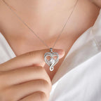 ziella Jewelry Forever Love Heart Necklaces for Wife,I Love You Necklace Valentine's Day Anniversary Birthday Jewerly Pendant Gifts for Women,