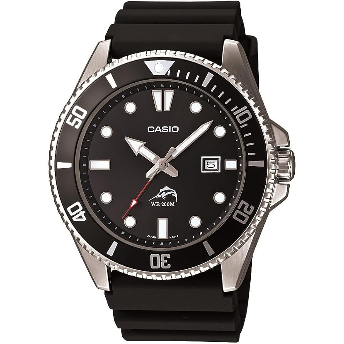 Casio Mdv106 Series | Unisex Analog Watch | 200M Wr | Stainless Steel Case | Resin Band | 2 Hand Analog (Hr, Min, Sec) | Date Display | Screw Down Crown/Screw Down Caseback | 3 Year Battery