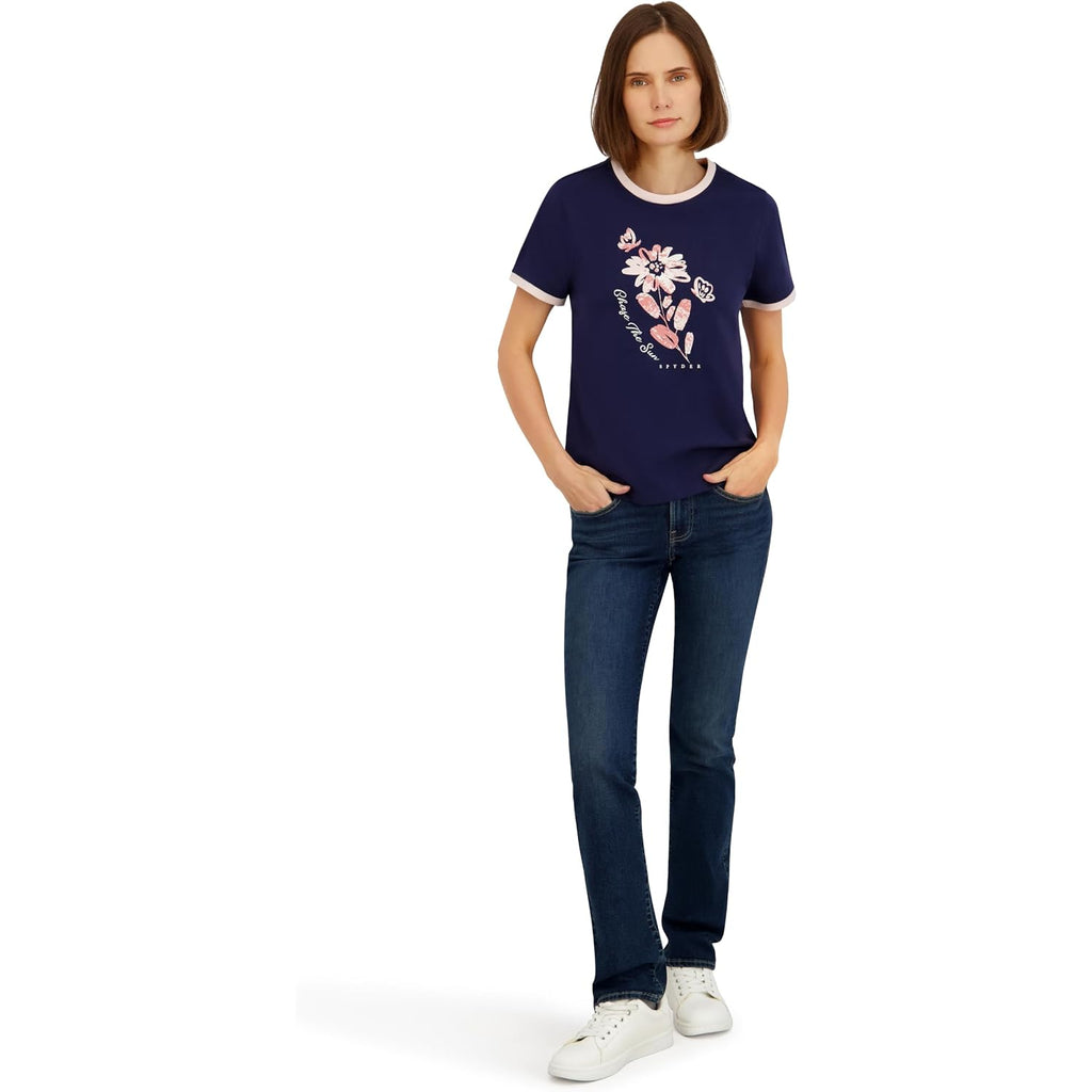 Spyder Women'S Floral Chase The Sun Graphic Short Sleeve Tee T-Shirt