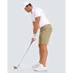 Mens Golf Shorts 7 Inch Inseam Stretch Lightweight Quick Dry Casual Dress Shorts With 4 Pockets