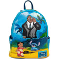 Loungefly Disney Lilo And Stitch Mini Backpack Cobra Bubbles Beach Scene Double Strap Shoulder Bag Purse