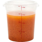 Cambro Food Storage Containers With Lids (Bpa-Free) - 4 Quart - Food Grade Buckets With Lids (2 Pack) - For Dough Proofing And Brining (Translucent)