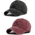 HH HOFNEN Men Women Washed Distressed Twill Cotton Baseball Cap Vintage Adjustable Dad Hat