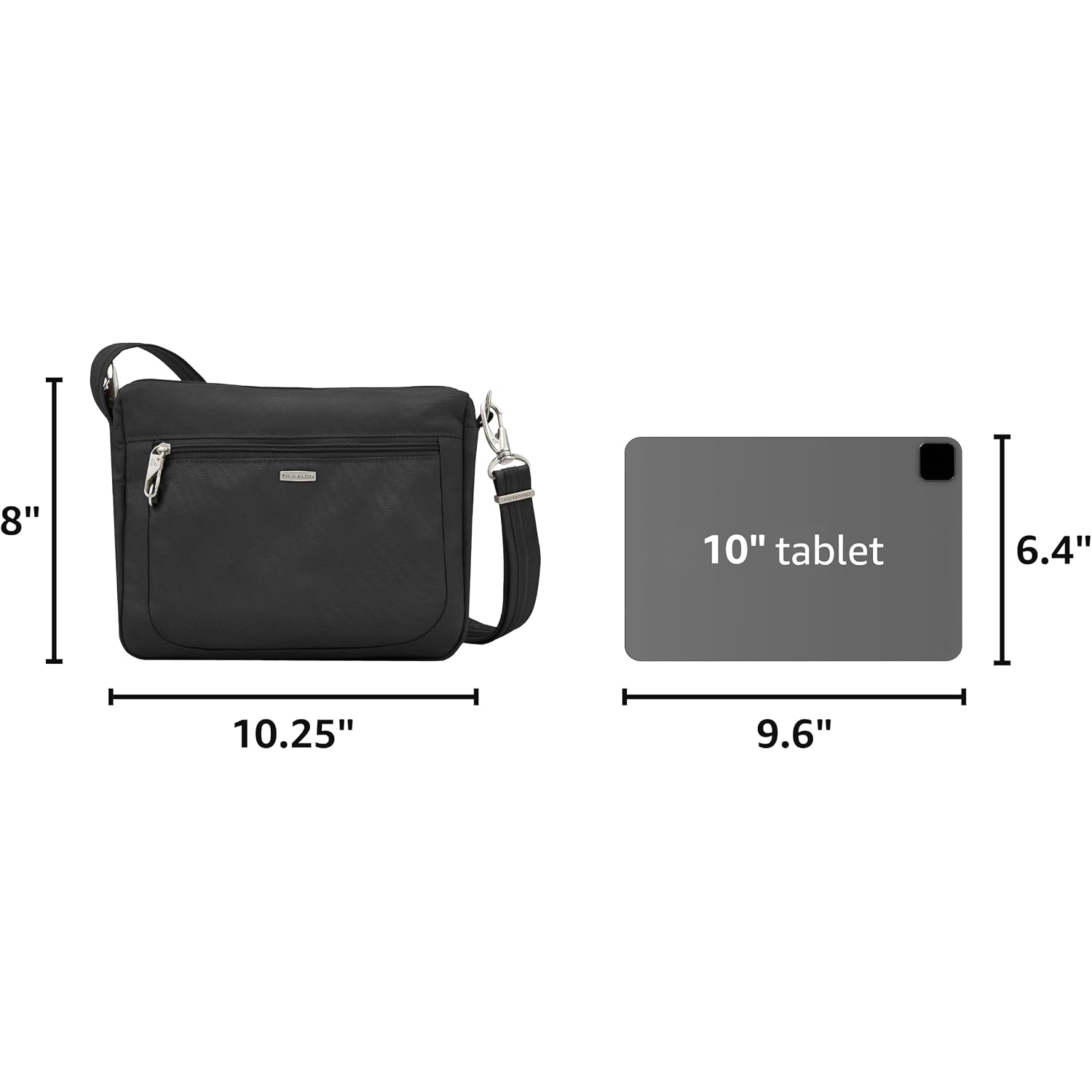 Travelon Anti-Theft Classic Small East/West Crossbody