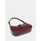Women'S Retro Vintage Zipper Shoulder Bag Adjustable Strap Elegant Underarm Purse Handbags