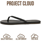 Project Cloud Flip Flops For Women Footwear- Lightweight And Memory Foam Insole Sandals For Women 2026 - Durable Non-Slip Beach Essentials Flats For Women Sandals (Foundations)