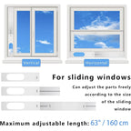Lezifu Portable Air Conditioner Kit With Hose, Adjustable Window Seal With 5.9 Inch Diameter 59" Length Hose For Vertical/Horizontal Window