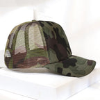 Women's Men's Fashion Baseball Cap Adjustable Strapback Hats Dad Hat Visor Sports Hat Camouflage