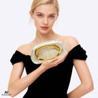 Gold Clutch Purses For Women Formal,Marble Acrylic Women'S Evening Handbags Purse,Trendy Metal Handle Evening Purse,Clutch Bag 2026 For Wedding Party Causal