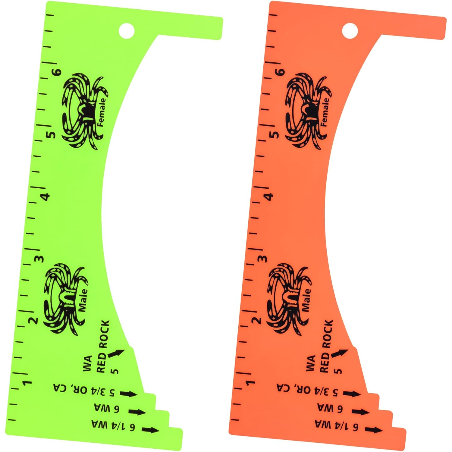 Lakei Crab Gauge, Measure For Dungeness, Blue Crab, Rock Crab, Lobste