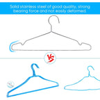 Fayleeko Wire Coat Hangers 40 Pack Strong Heavy Duty Stainless Steel Metal Ultra Thin Space Saving Clothes Hangers 16.5 Inch
