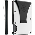The Ridge Wallet For Men - Slim Minimalist Compact Wallet And Card Holder, Rfid Protected Front Pocket Wallets For Men With Integrated Money Clip (Polar White)