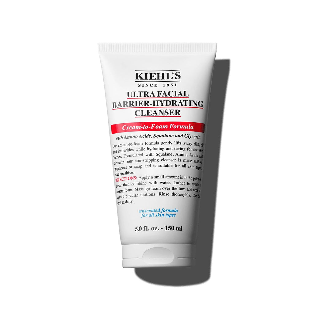 Kiehl'S Ultra Facial Barrier-Hydrating Cleanser, Cream-To-Foam Non-Stripping Daily Face Wash For All Skin Types, Including Sensitive