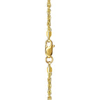 PORI JEWELERS 10K Yellow Gold 1.5MM,2MM,2.5MM,3MM,3.5,4MM,5MM,7MM, Diamond Cut Rope Chain Necklace Unisex Sizes 16"-30"