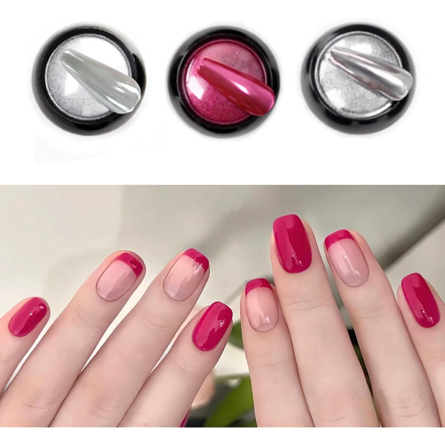 10 Boxes Mirror Nail Art Glitter Powder Holographic Metallic Gold Sliver Dust Sequins UV Gel Nail Chrome Powder for Nails Decoration, Multicolored Gold Chrome Nail Powder