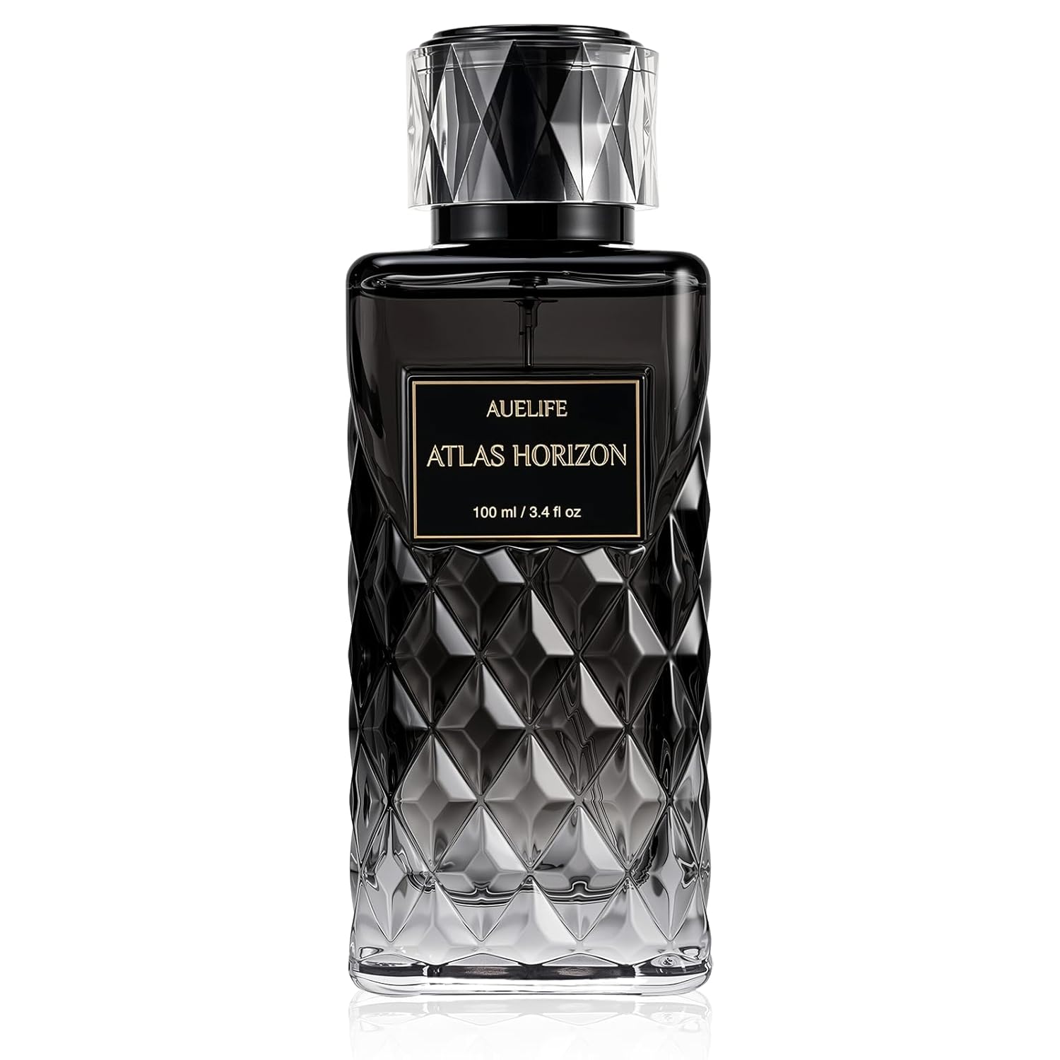Auelife Cologne for Men, Alcohol-Free Long Lasting Perfume Fragrance, Woody Spicy Scent with Citrus, Pepper, Patchouli & Amber, 100ml / 3.4 Fl Oz, Daily Wear, Father’s Day Gift (ATLAS HORIZON)