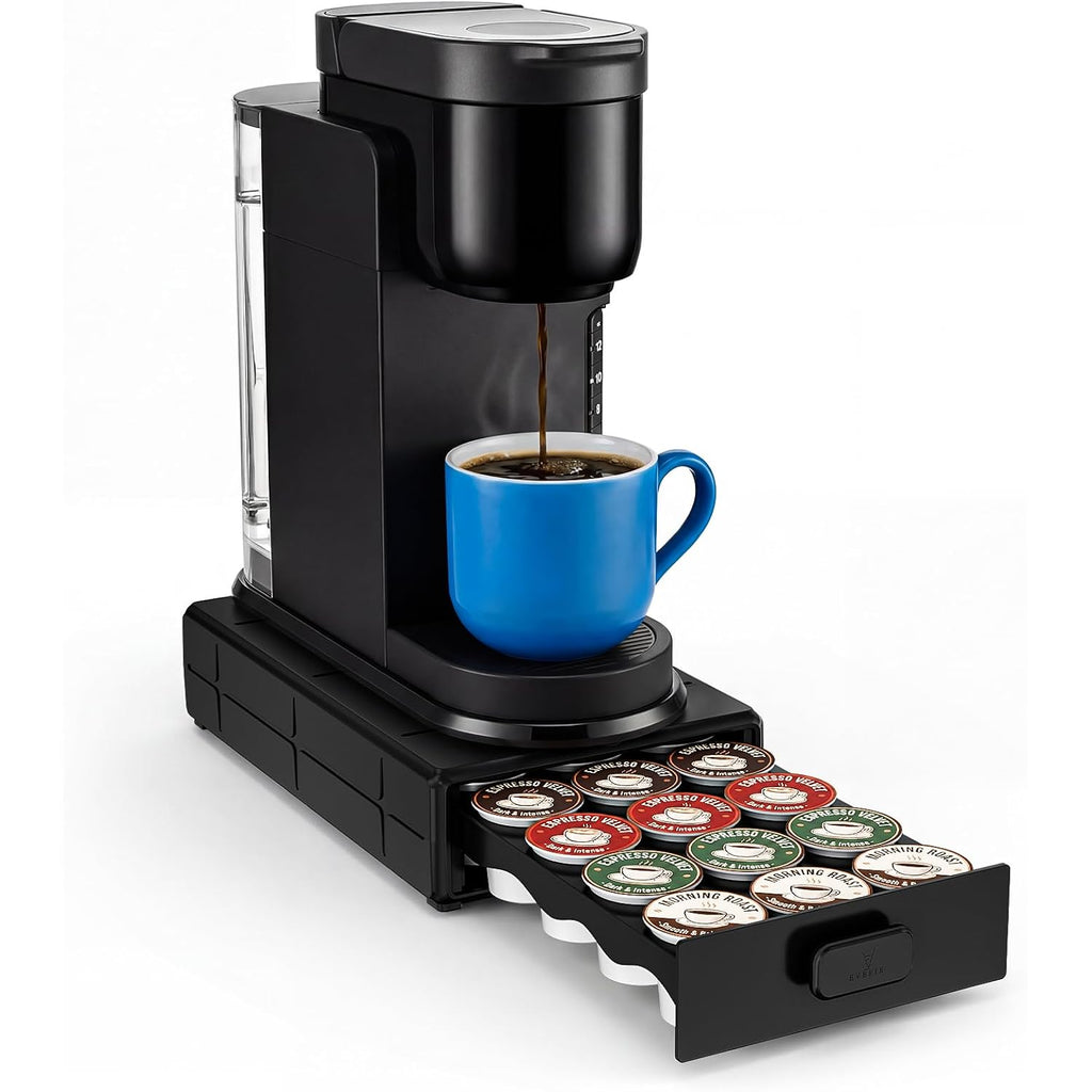 Everie Coffee Pod Organizer Drawer For Keurig K-Cup Pods, Holds 18 Pods - Compact, Easy-Access Design With Smooth Glide, Ideal For Small Spaces And Coffee Machines