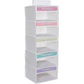 Three Sweet Peas Co Monday Through Friday Hanging Weekly Clothes Organizer For Kids