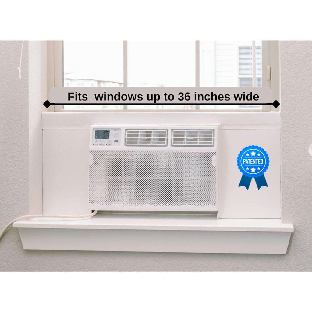 Surround Insulation Side Panels White For Window Ac Unit Indoor Air Conditioner Cover For Winter And Summer
