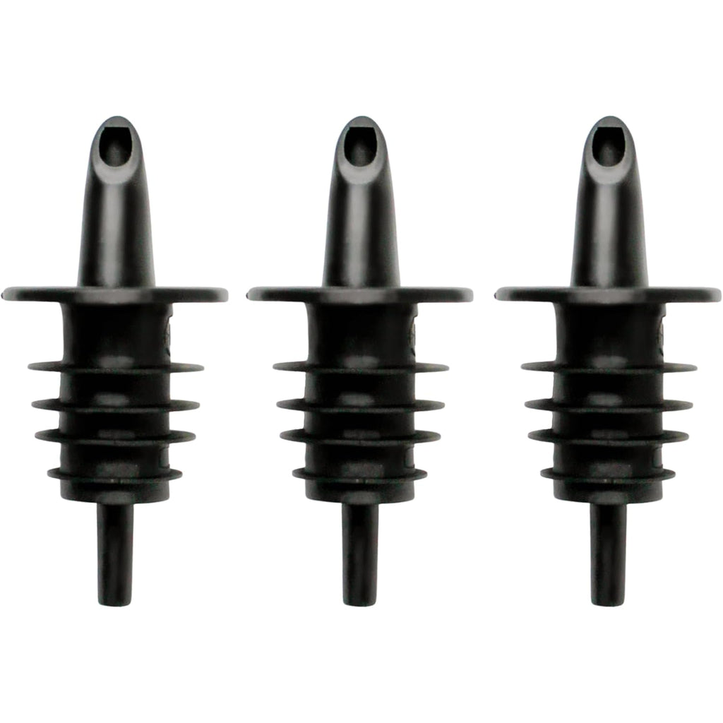 Hawaiian Shaved Ice Syrup Precise Control Bottle Pourers, Professional Pour Spouts For Snow Cone & Drink Flavors (3-Pack)