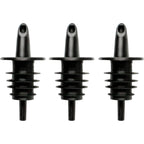 Hawaiian Shaved Ice Syrup Precise Control Bottle Pourers, Professional Pour Spouts For Snow Cone & Drink Flavors (3-Pack)