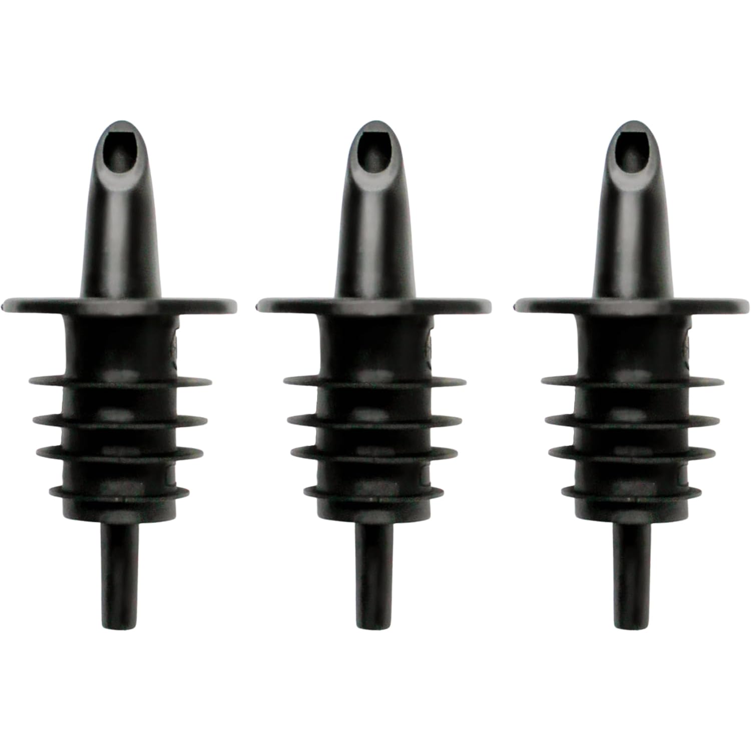 Hawaiian Shaved Ice Syrup Precise Control Bottle Pourers, Professional Pour Spouts For Snow Cone & Drink Flavors (3-Pack)
