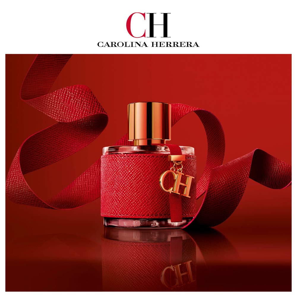 Carolina Herrera Ch Fragrance For Women - Fresh Floral Amber Scent - Top Notes Of Bergamot, Orange, Grapefruit And Juicy Melon - Floral Heart Notes - Ends With Tasty Base Notes - Edt Spray - 3.4 Oz