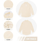 Womens Summer Linen Shirts Casual Button Down 2026 Long Sleeve Cotton Top Blouse Shirt with Pocket