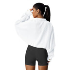 Panadila Women'S Cropped Waffle Knit Shacket Short Button Down Jacket Batwing Sleeve Shirts With Pocket