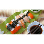 BZG 2 Pack Bamboo Sushi Rolling Mat, Sushi roll maker,Sushi making kit, Bamboo Sushi Rolling Mat,Sushi maker(9.5" x 9.6")