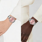 LN LENQIN Ladies Watches Womens Watch Stainless Steel Analog Quartz Watches for Women Waterproof Easy Reader Women's Wrist Watch with Date Expansion Band