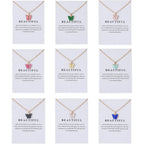 Rrdaily 9 Pcs Dainty Colorful Butterfly Pendant Necklace Set for Women,Bohemian Acrylic Butterfly Chain Necklace Cute Jewelry Gift