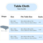 FINDYOU 10 Pack White Table Cloth Rectangle Table 60 x 102 Inch Tablecloths for 6 Foot Rectangle Tables. Stain and Winkle Resistant Polyester Washable White TableCloths for Parties Wedding Dining