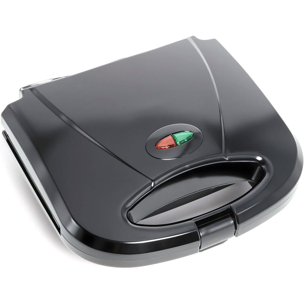 Elite Gourmet Maxi-Matic Electric Nonstick Belgian Waffle Iron Snack Maker Machine, Breakfast, Sandwiches, Compact & Portable, 2 Slice, Black