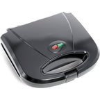 Elite Gourmet Maxi-Matic Electric Nonstick Belgian Waffle Iron Snack Maker Machine, Breakfast, Sandwiches, Compact & Portable, 2 Slice, Black