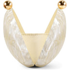 Acrylic Seashell Clutch Purse For Women, Elegant Marble Evening Bag, Wedding Party Clutch Handbags