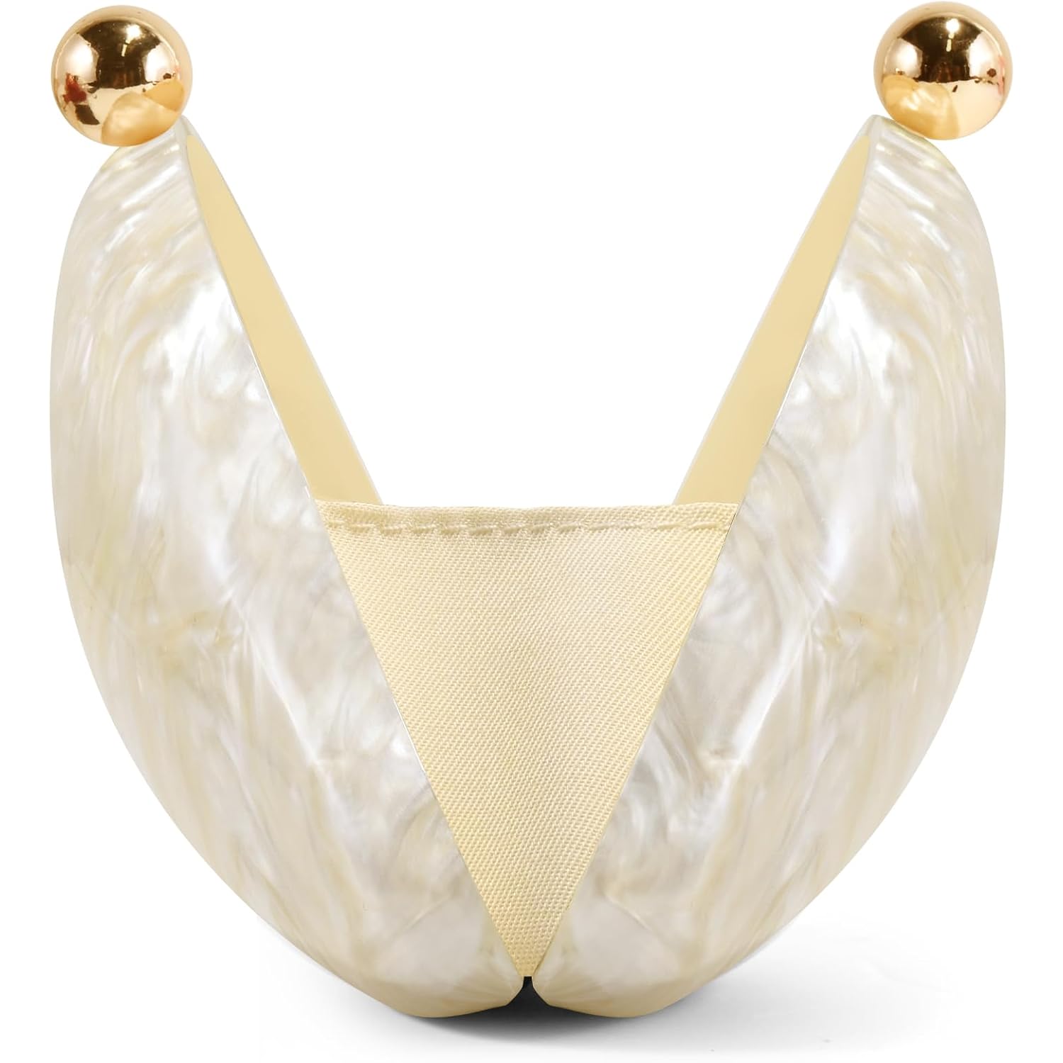 Acrylic Seashell Clutch Purse For Women, Elegant Marble Evening Bag, Wedding Party Clutch Handbags